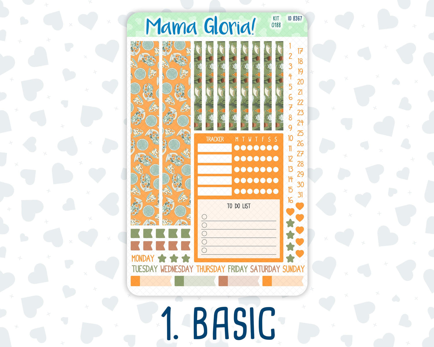 Kit 0188 - A5 Compact Vertical - Cozy Nights - Weekly - October - Fall - Autumn