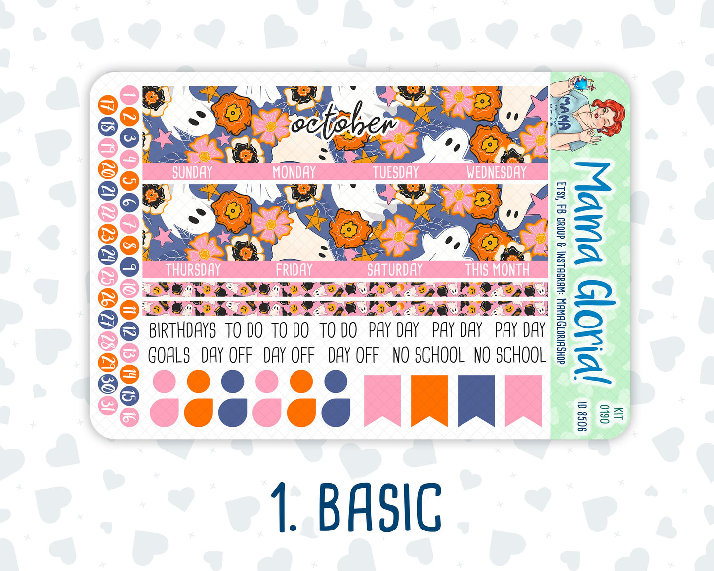 Kit 0190 -A5 -Monthly - Halloween Spooktacular - October- Autumn Kit