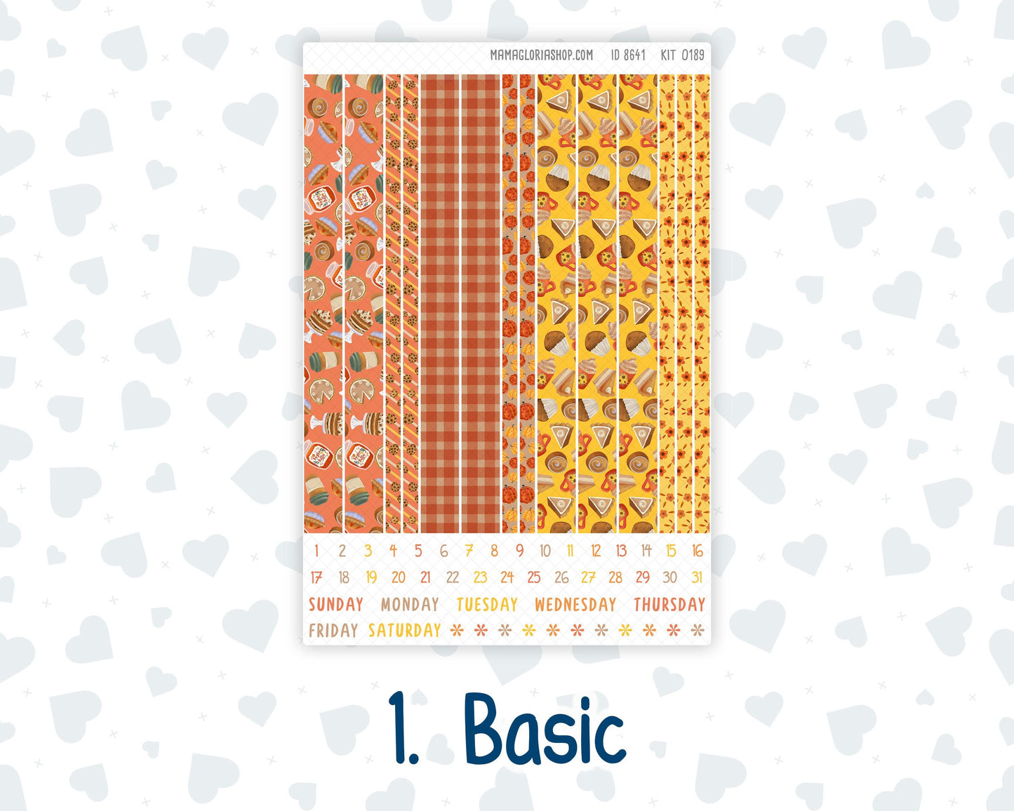 Kit 0189 7x9 Plum Paper Daily - Fall Backing - October - Fall - Autumn