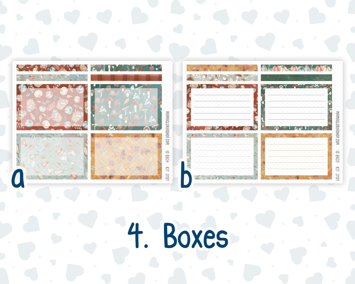 Kit 0191 7x9 Plum Paper Daily - Autumn Harvest - October - Fall - Planner