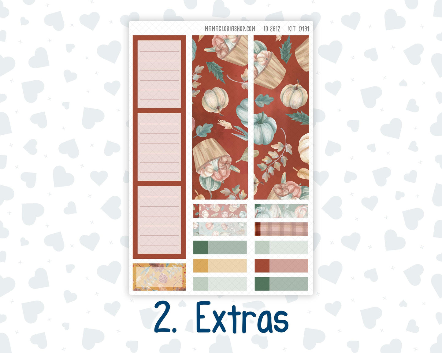 Kit 0191 Plum Paper 7x9 – Monthly - Autumn Harvest - October - Autumn