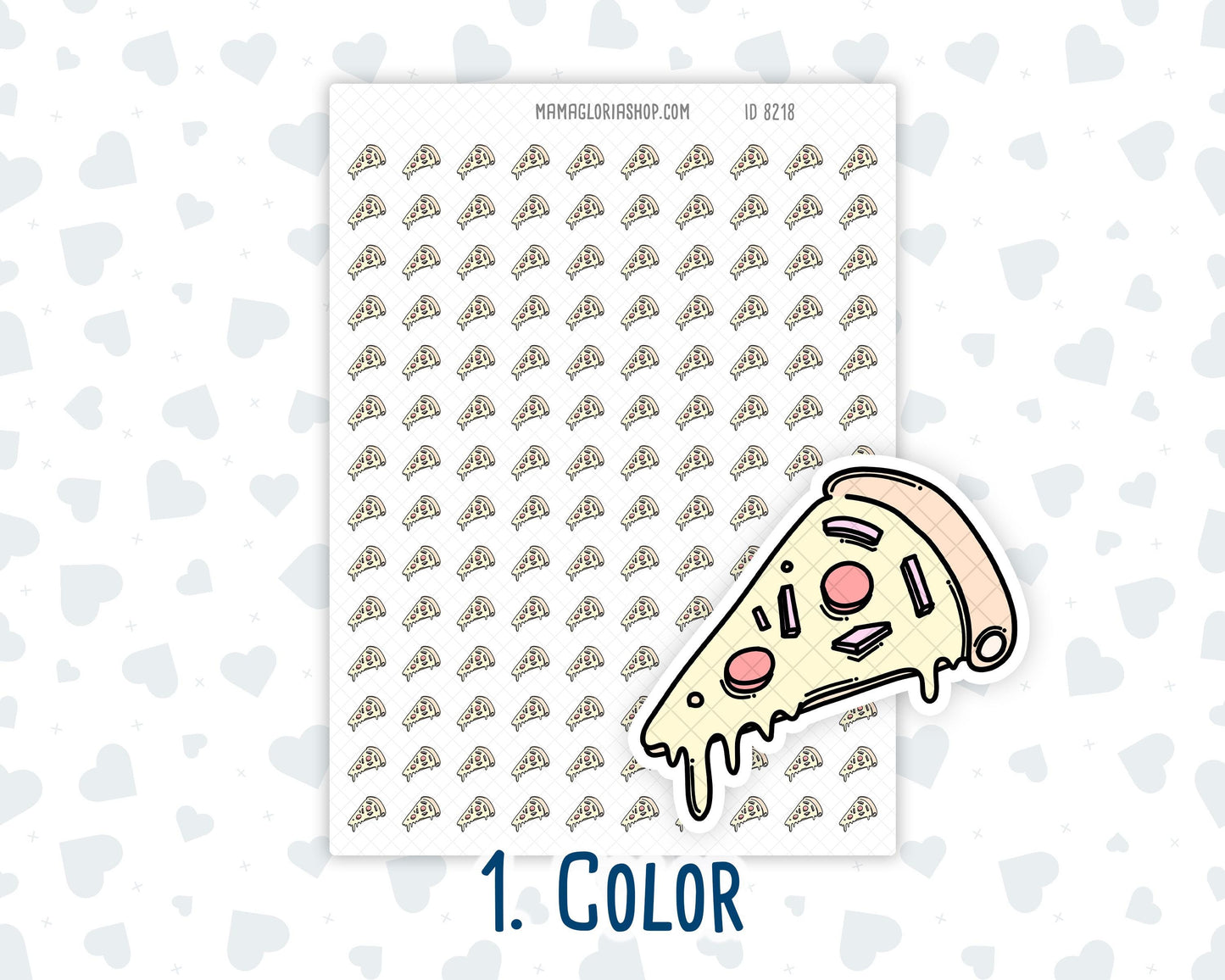 Pizza Time - Doodle Icon Sticker