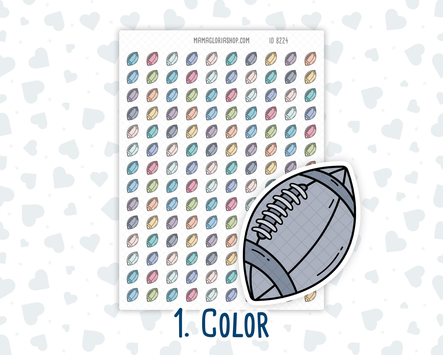Football - Doodle Icon Sticker