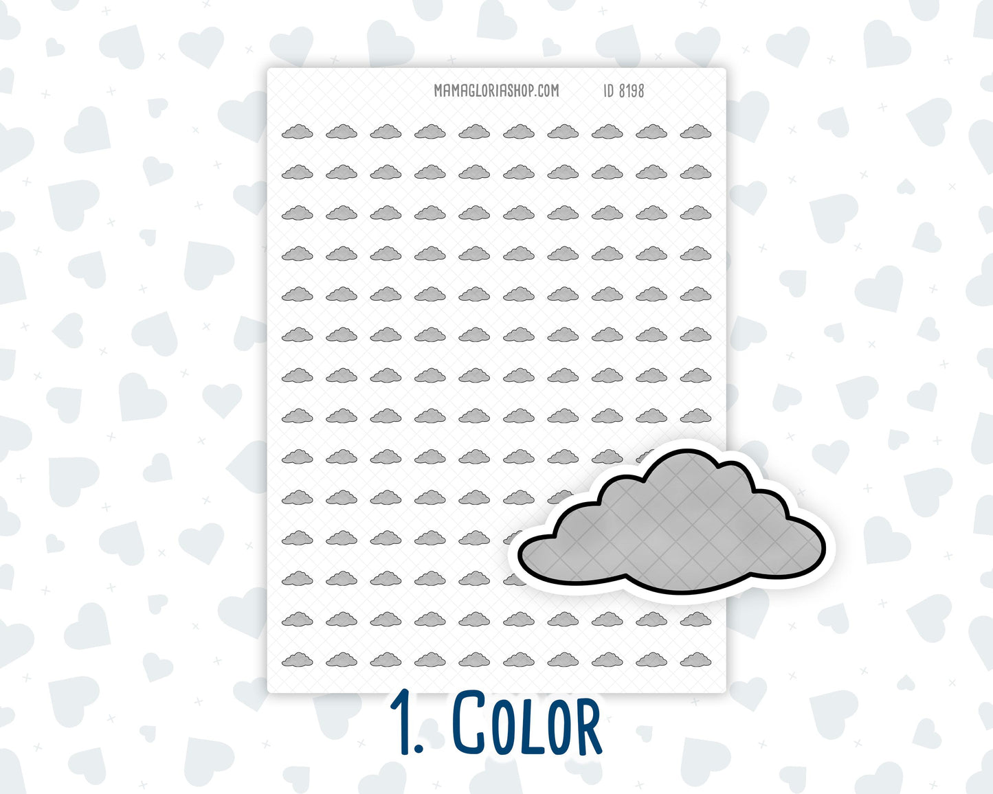 Cloudy Weather - Doodle Icon Sticker