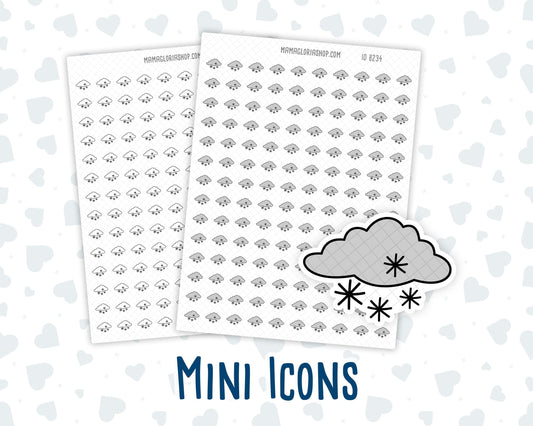 Snowy Weather - Doodle Icon Sticker