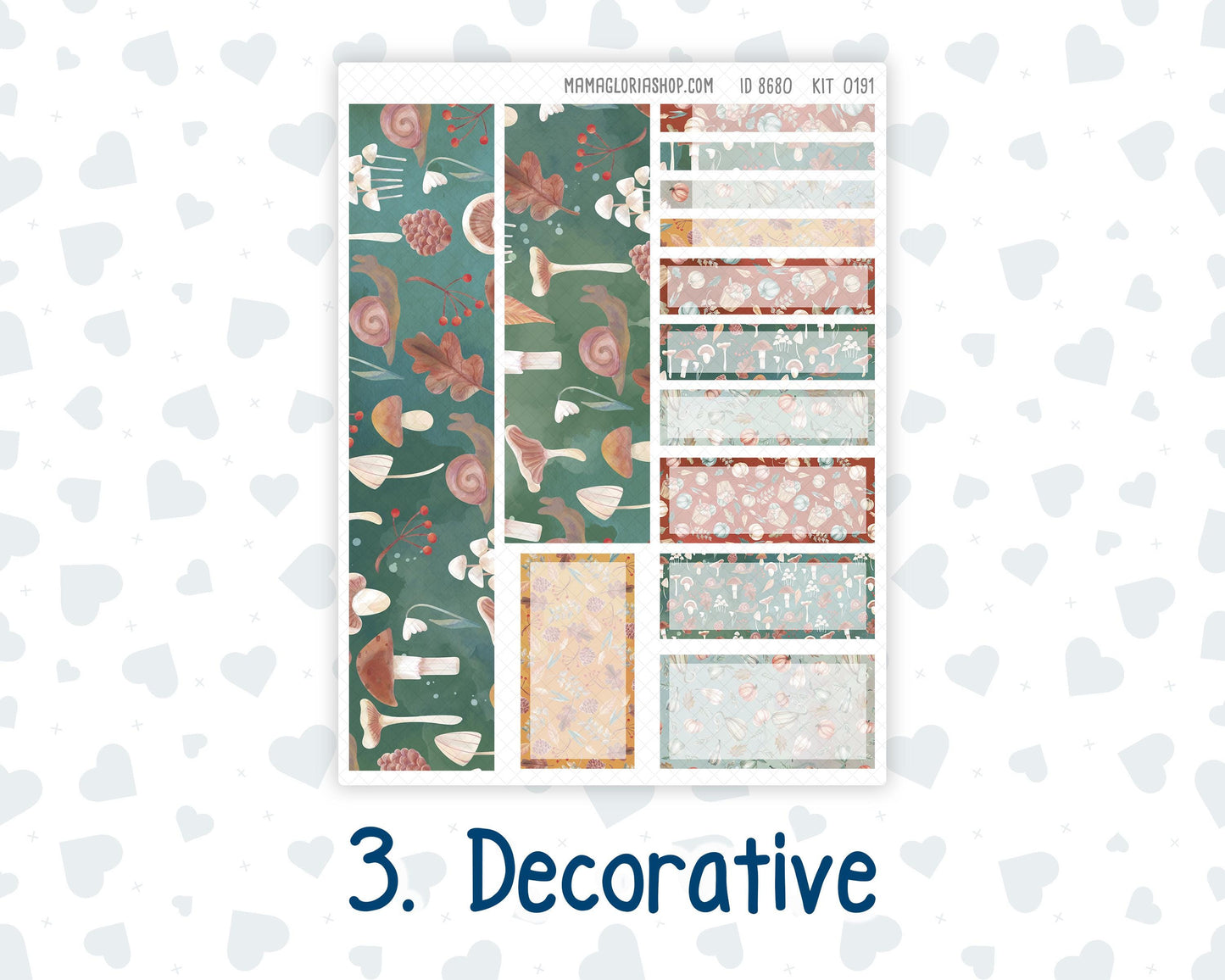 Kit 0191 7x9 Plum Paper Vertical Priorities - Autumn Harvest - October - Fall - Planner