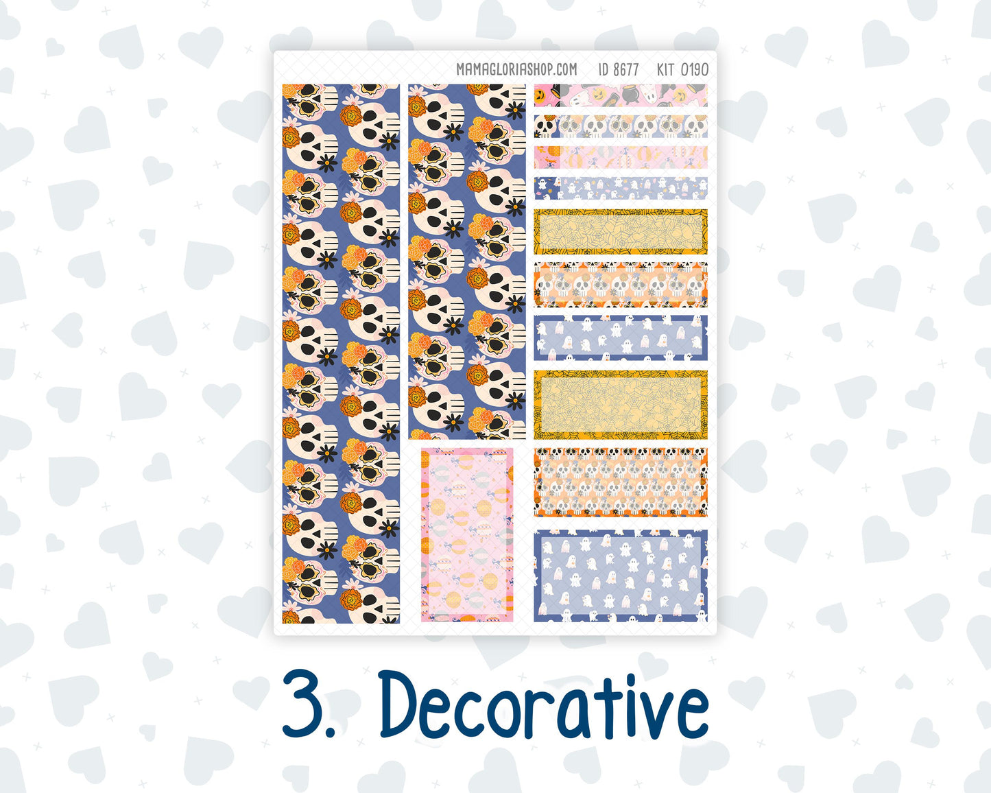 Kit 0190 7x9 Plum Paper Vertical Priorities - Halloween Spooktacular - October - Fall - Planner