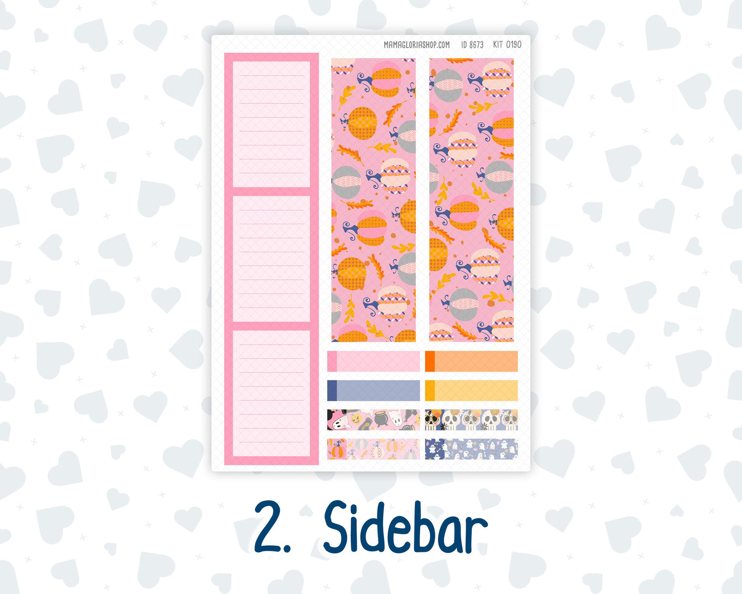 EC 8.5x11 - Kit 0190 - Halloween Spooktacular - October - For Erin Condren Planners