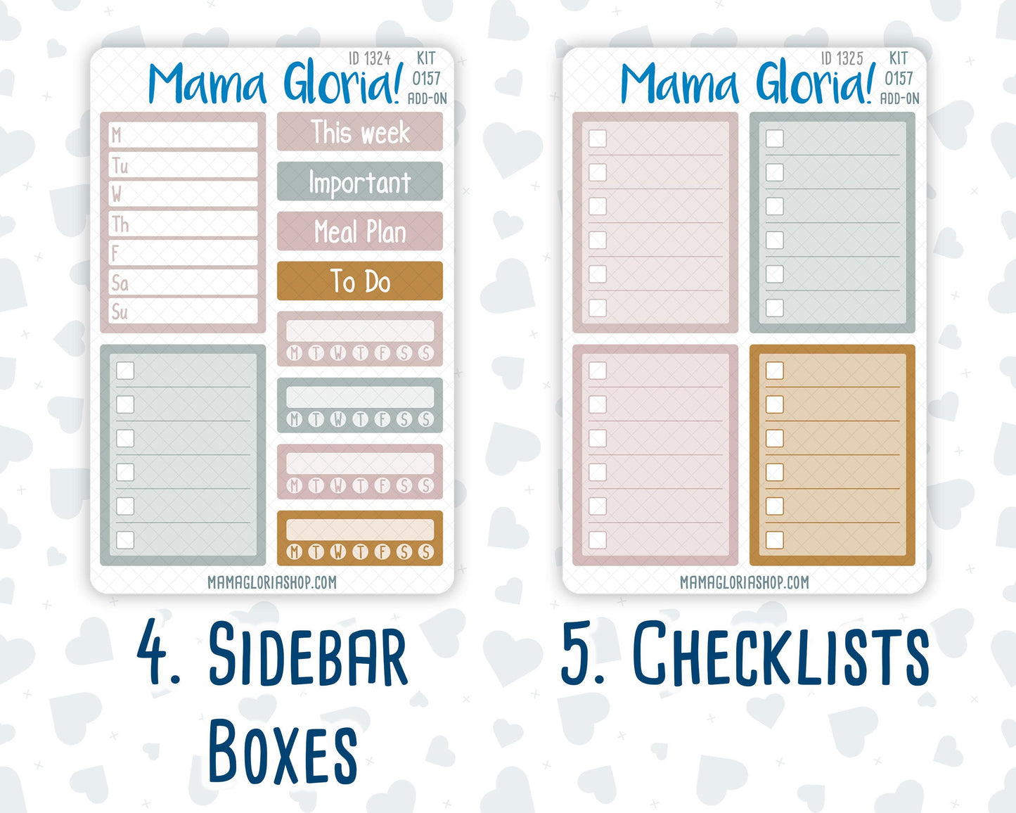 Kit 0157 Add Ons - Swan Lake - Planner Stickers - Kit 2024