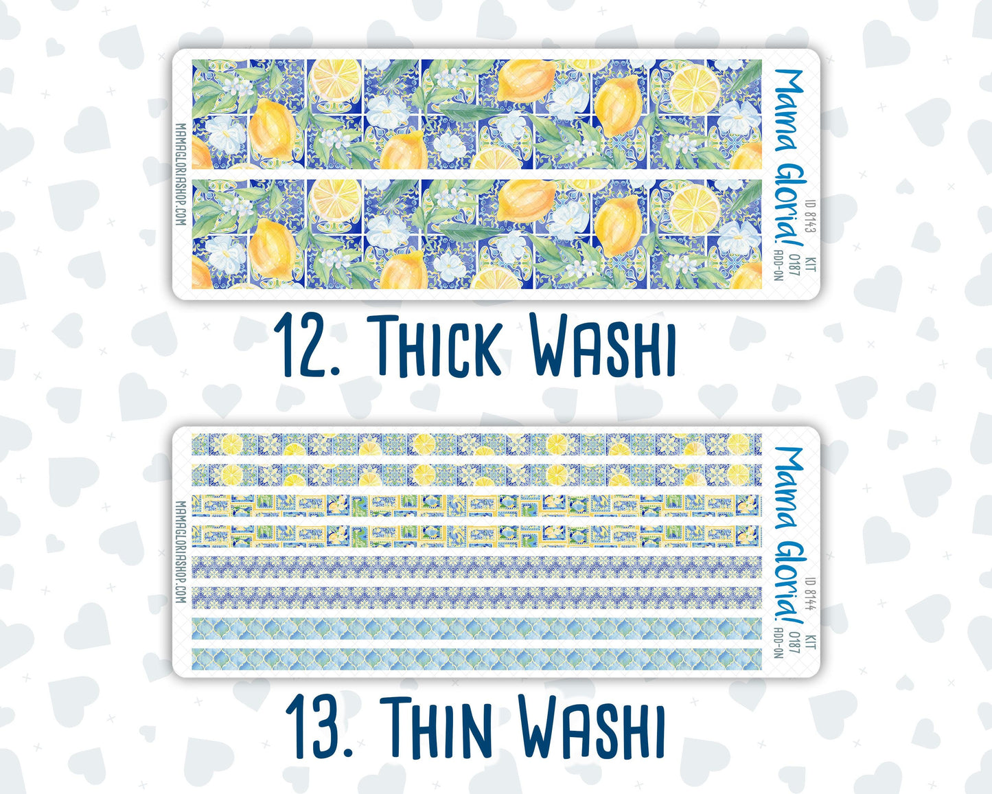 Kit 0187 Add Ons - Mosaic&Lemon- Planner Stickers - Kit 2024