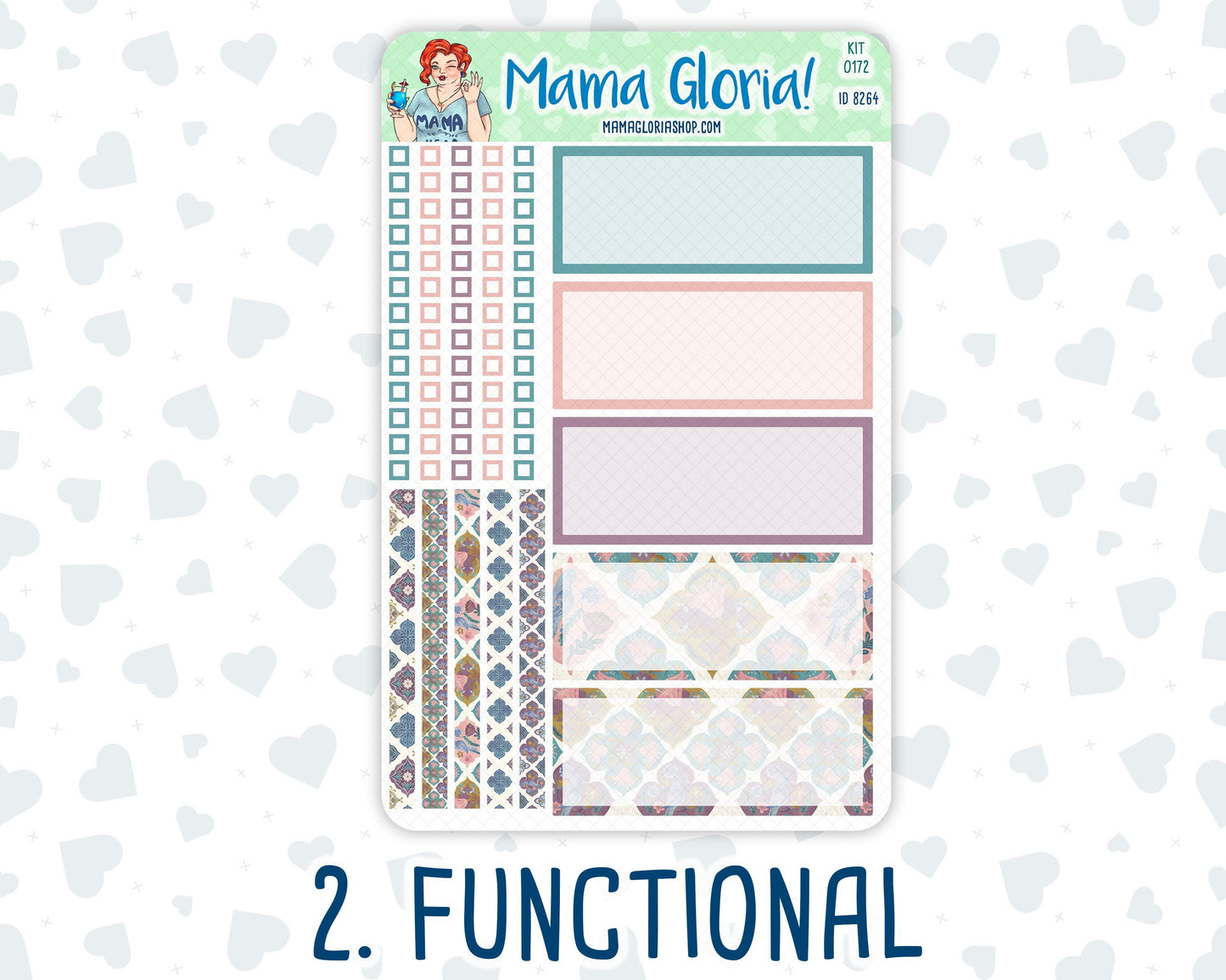 Kit 0172 - 7x9 Daily Duo - Mosaic - Planner