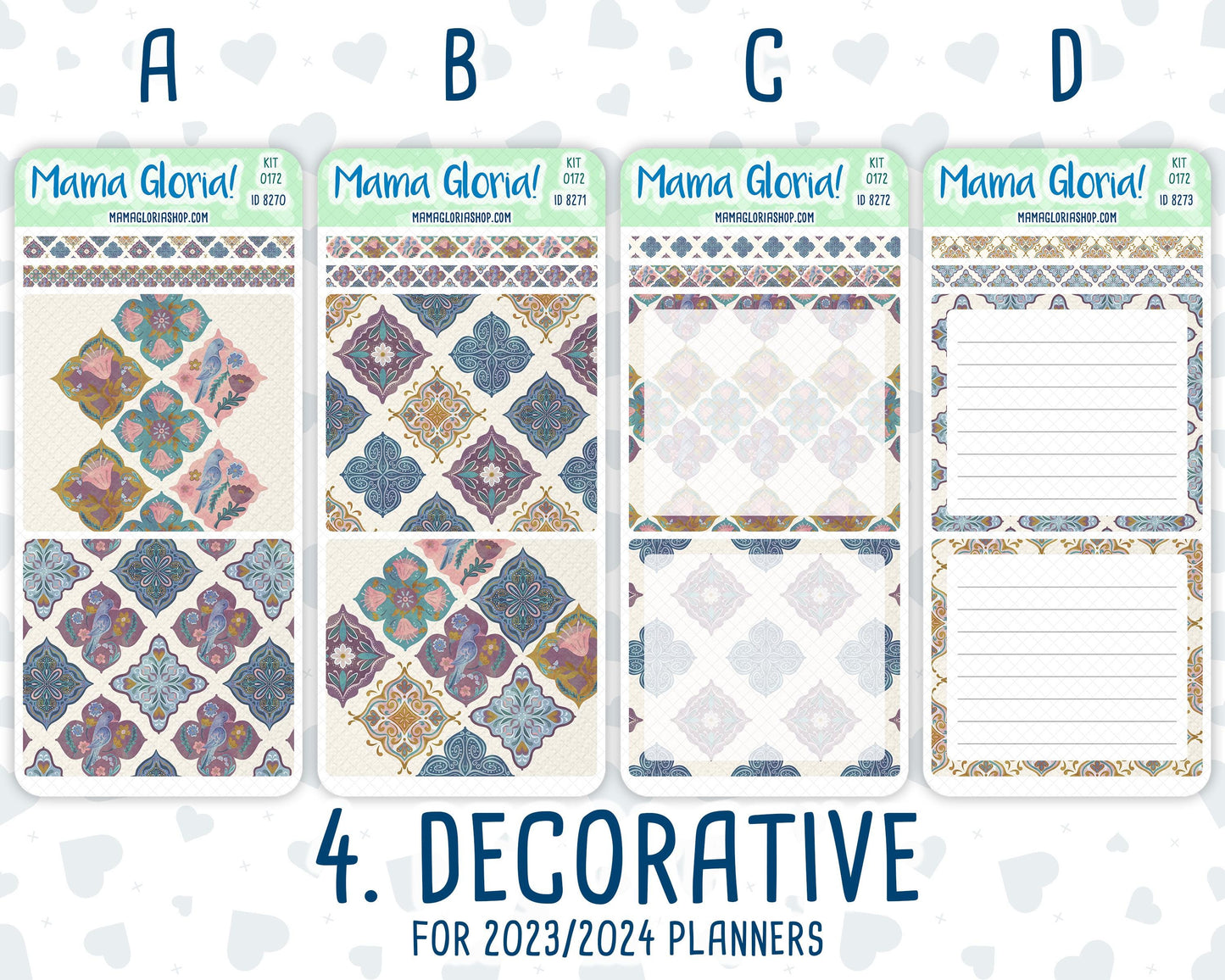 Kit 0172 - 7x9 Daily Duo - Mosaic - Planner