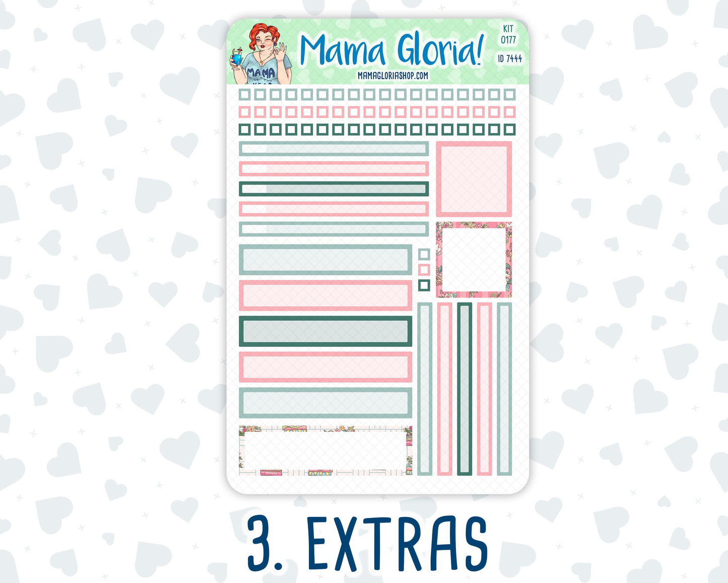 Kit 0177 - 7x9 Daily Duo - Books&Roses - Planner