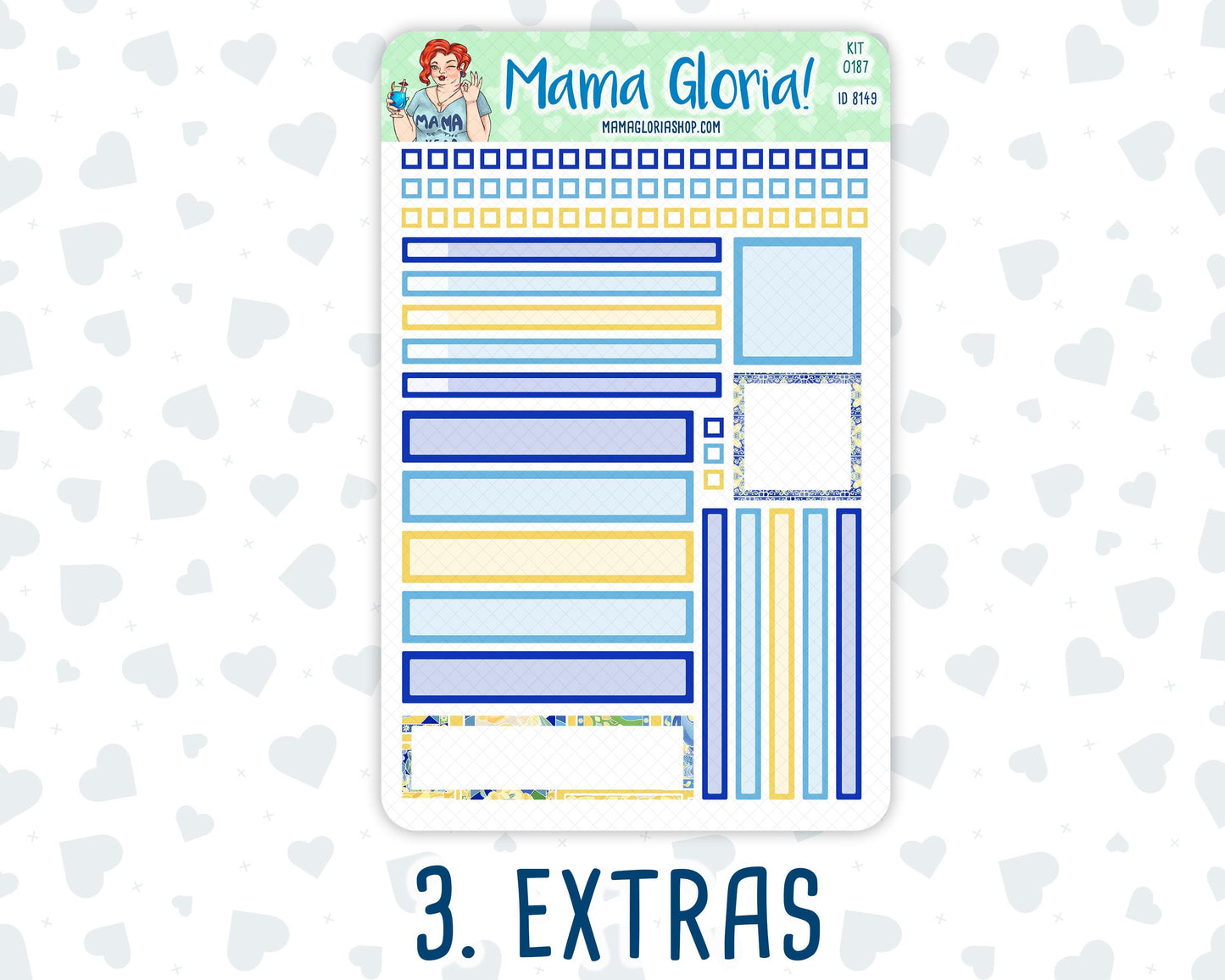 Kit 0187 - 7x9 Daily Duo - Lemon&Mosaic - Planner