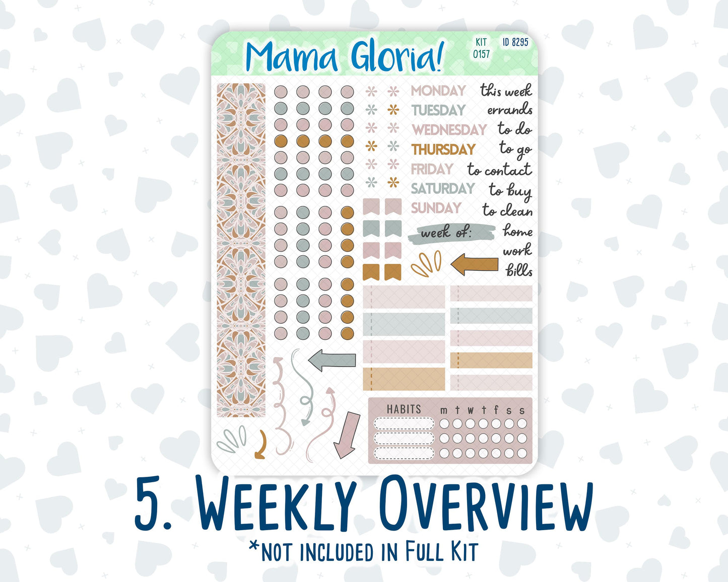 Kit 0157 - A5 Daily Duo - Swan Lake - Planner