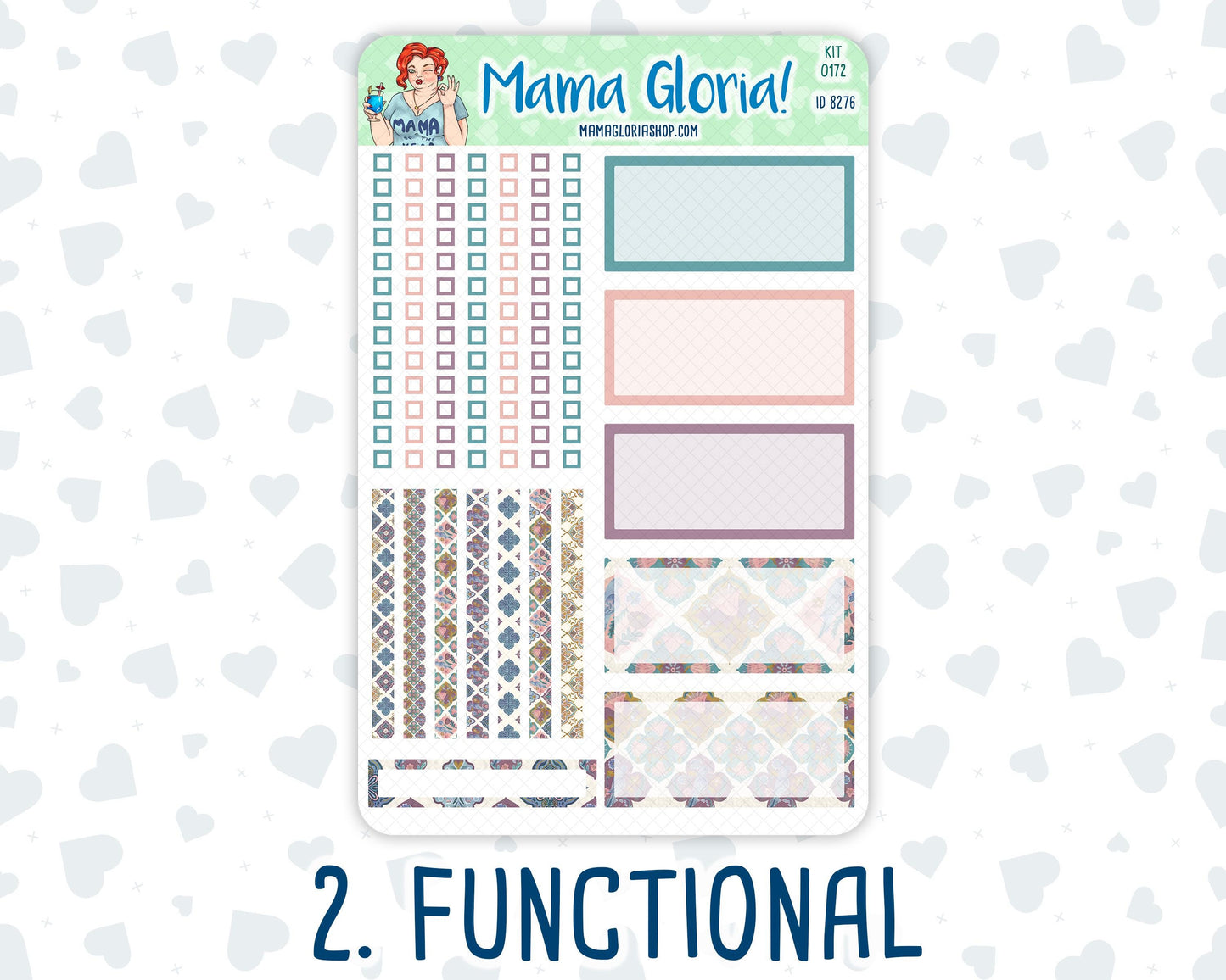 Kit 0172 - A5 Daily Duo - Mosaic - Planner