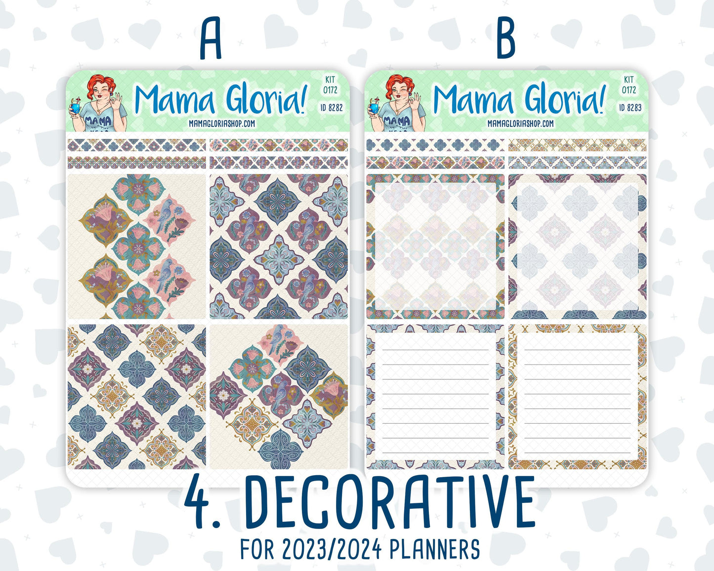 Kit 0172 - A5 Daily Duo - Mosaic - Planner