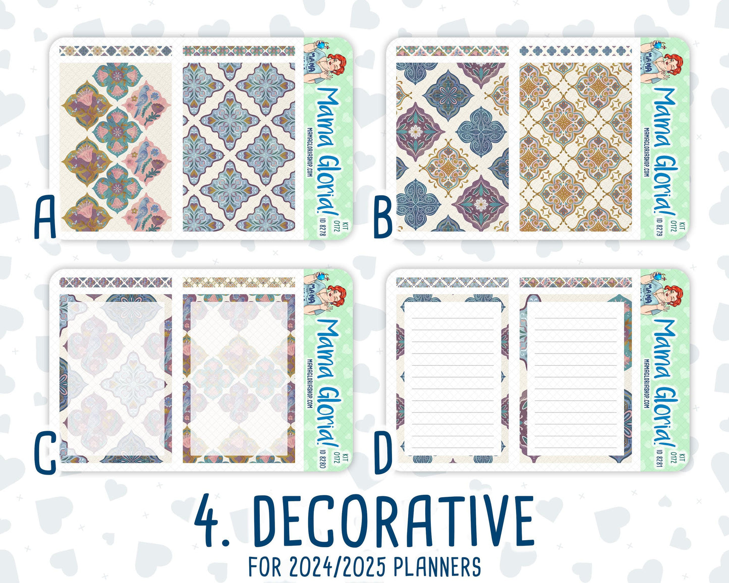 Kit 0172 - A5 Daily Duo - Mosaic - Planner