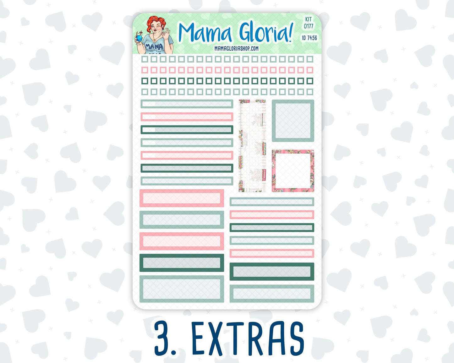 Kit 0177 - A5 Daily Duo - Books&Roses - Planner