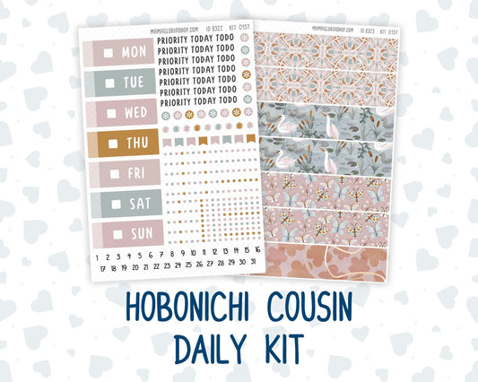 Kit 0157 Hobonichi Cousin – Daily Kit - Swan Lake