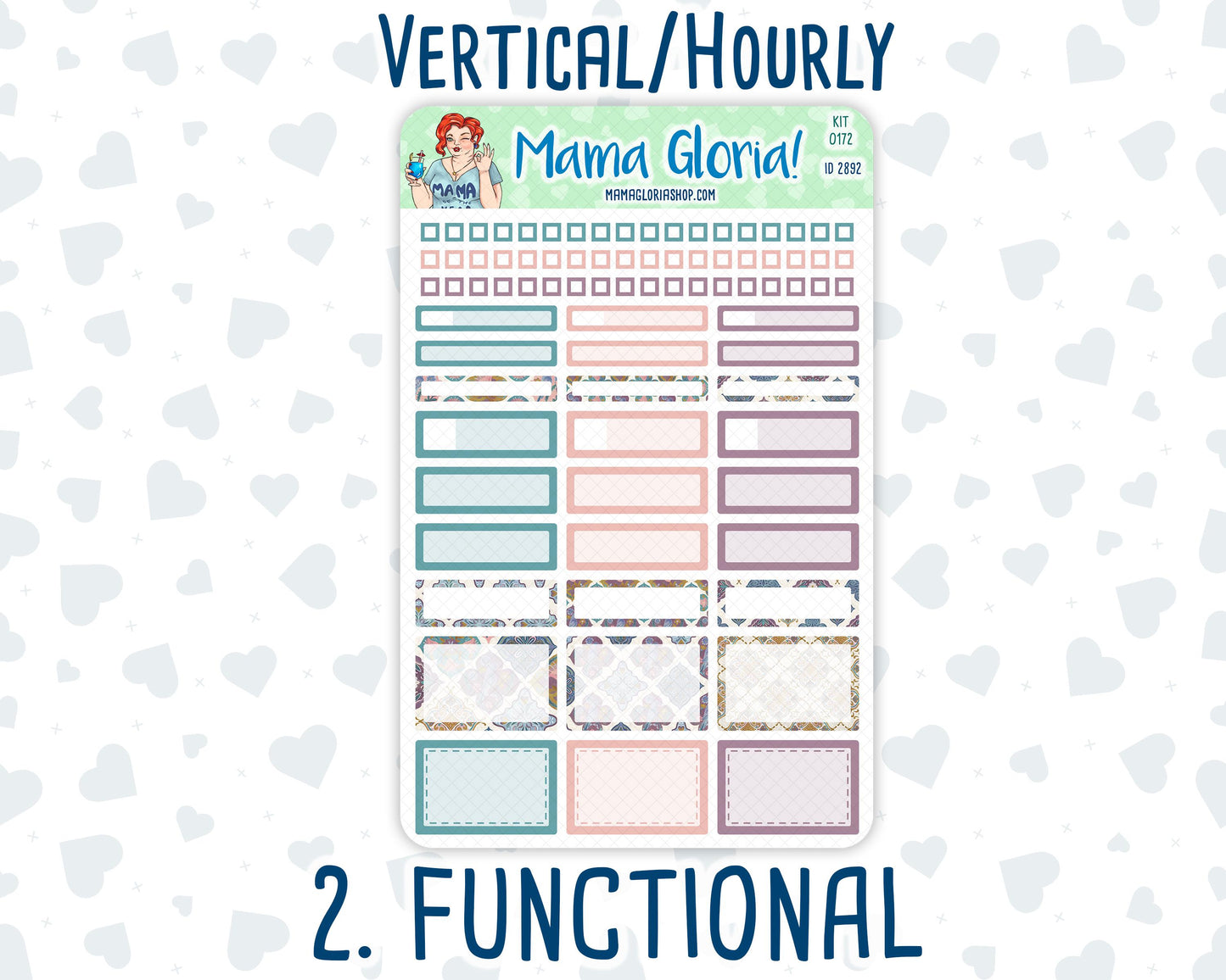 Kit 0172 - 7x9 - Mosaic - Weekly Kit For Planners
