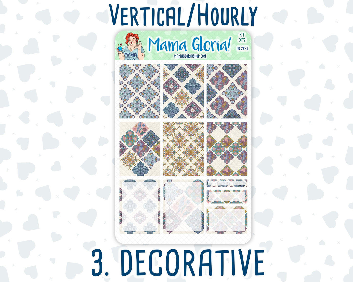 Kit 0172 - 7x9 - Mosaic - Weekly Kit For Planners