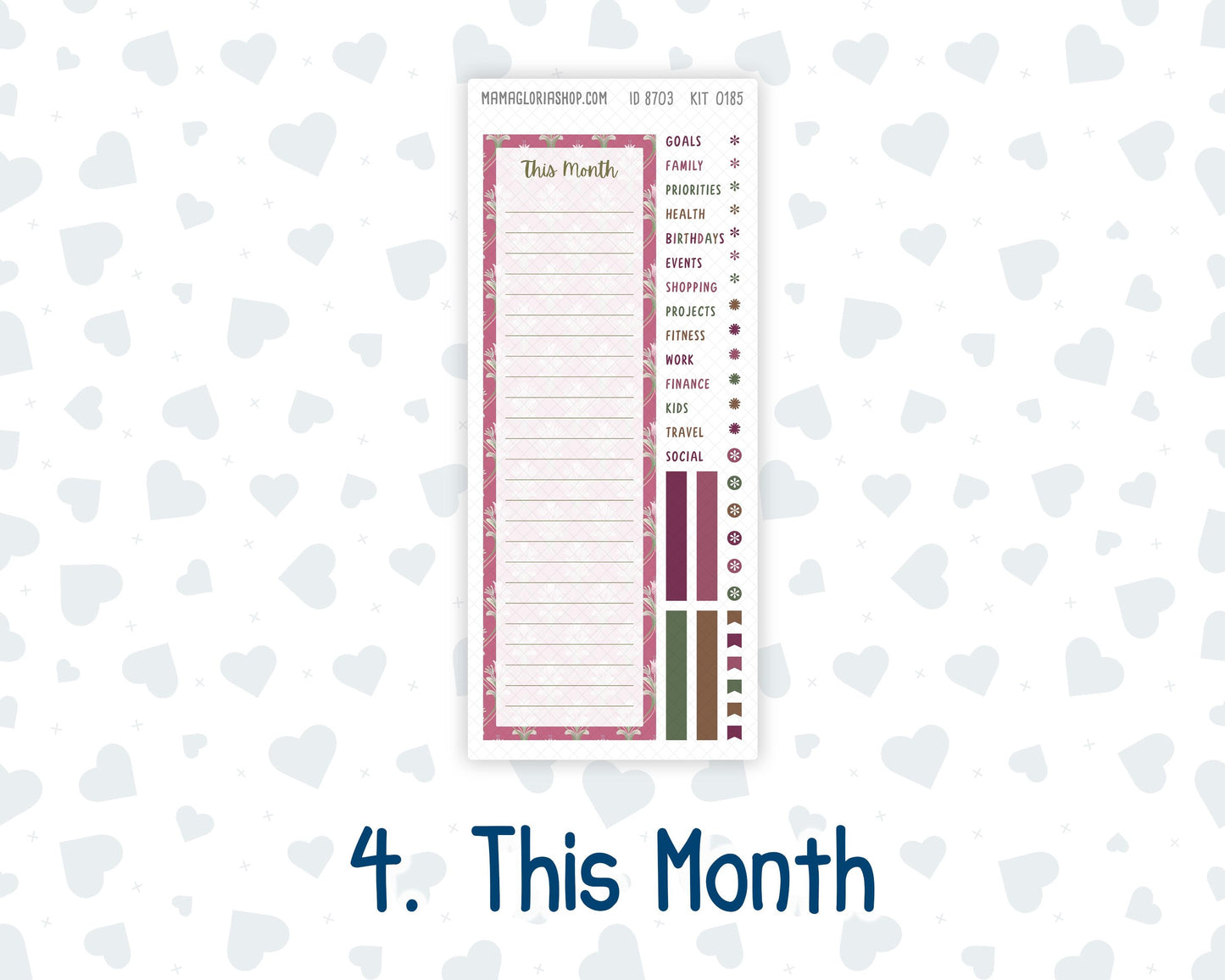Kit 0185 Laurel Denise Mini Size – Monthly - Wine Time - September - Autumn