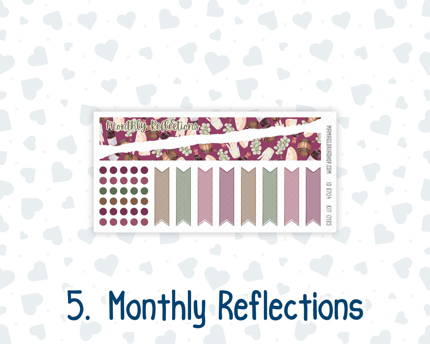 Kit 0185 Laurel Denise Mini Size – Monthly - Wine Time - September - Autumn