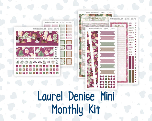 Kit 0185 Laurel Denise Mini Size – Monthly - Wine Time - September - Autumn