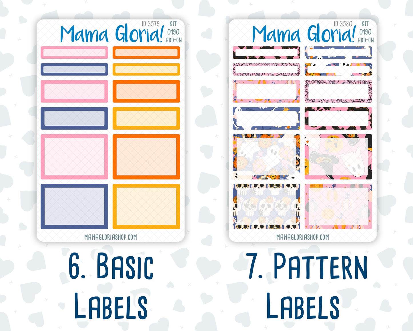 Kit 0190 Add Ons - Halloween Spooktacular - Planner Stickers - October - Kit 2024
