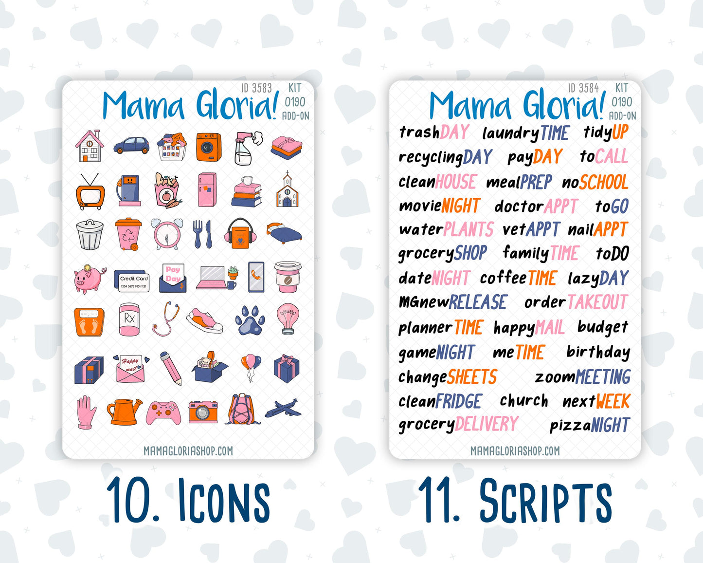 Kit 0190 Add Ons - Halloween Spooktacular - Planner Stickers - October - Kit 2024