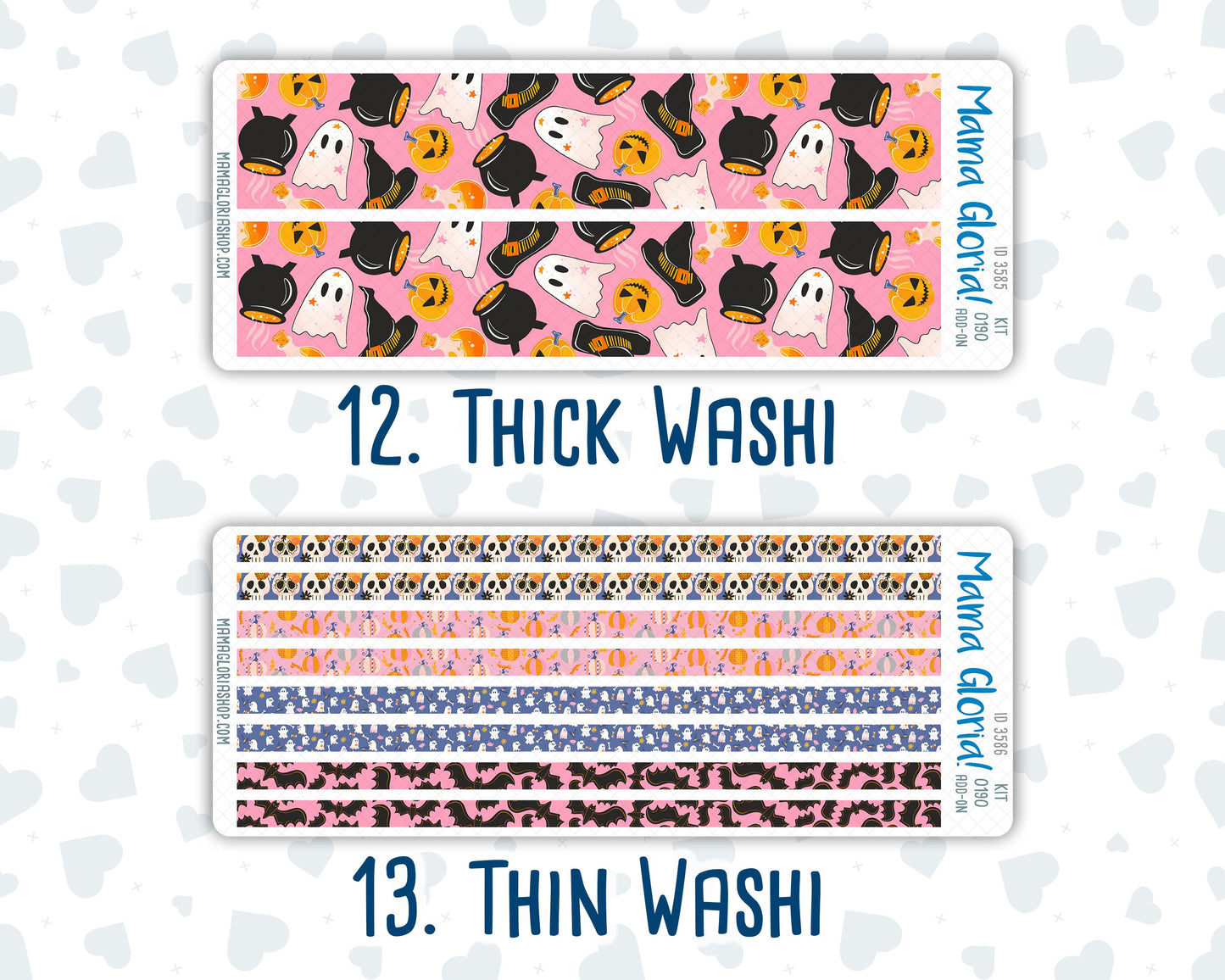 Kit 0190 Add Ons - Halloween Spooktacular - Planner Stickers - October - Kit 2024