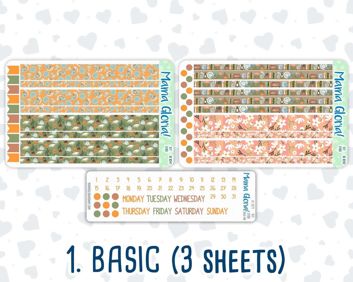 Kit 0188 - 7x9 Daily Duo - Cozy Nights - October - Planner
