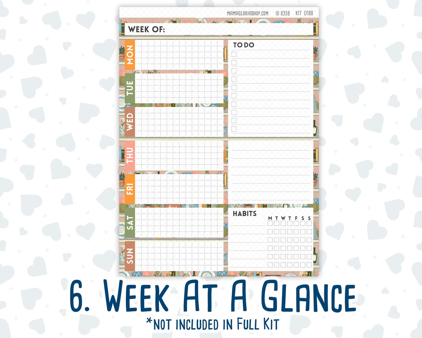 Kit 0188 - 7x9 Daily Duo - Cozy Nights - October - Planner