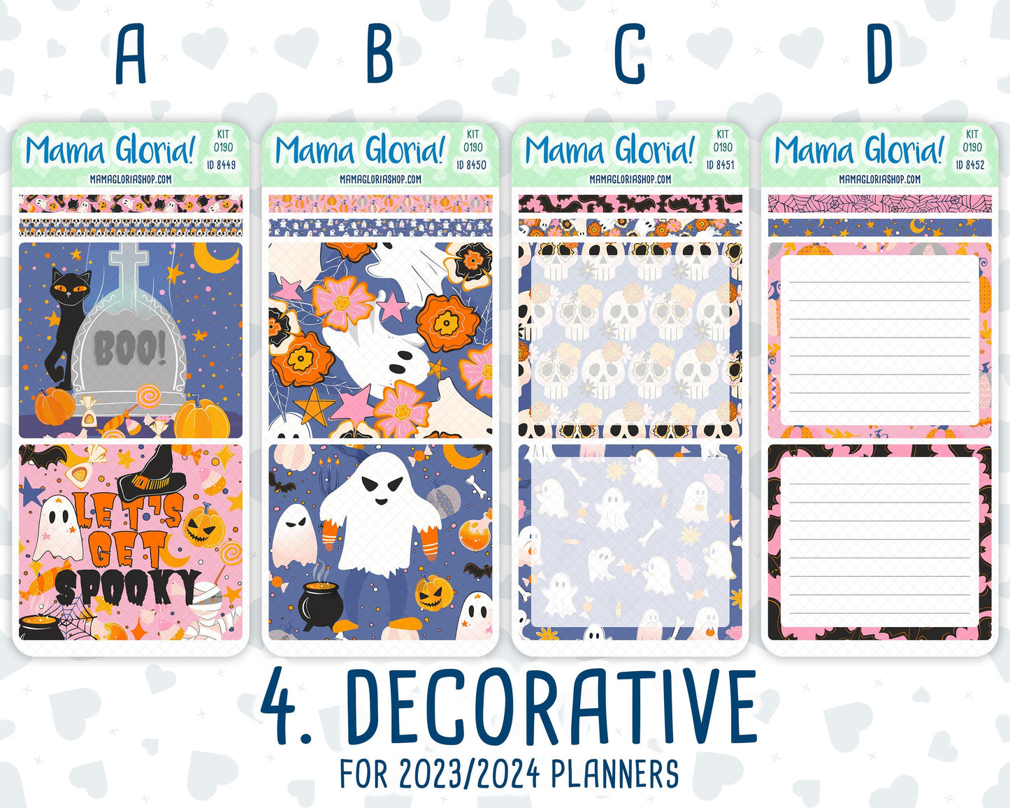 Kit 0190 - 7x9 Daily Duo - Halloween Spooktacular - October - Planner