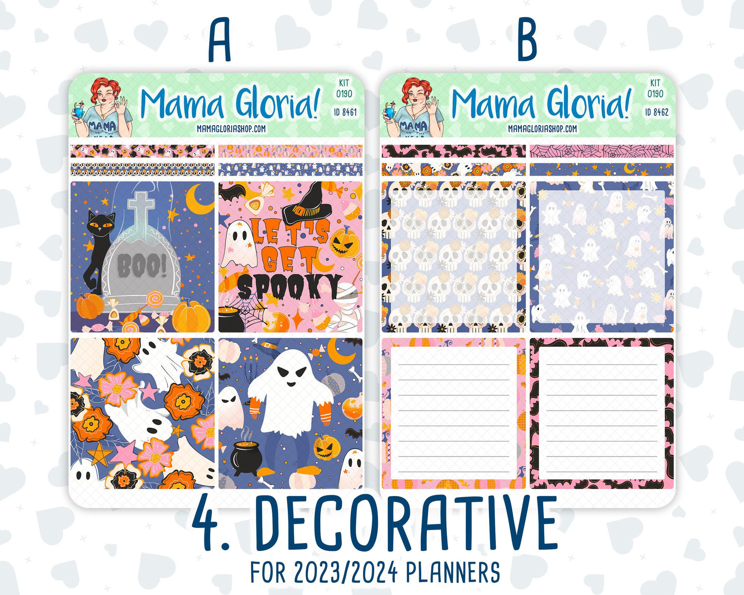 Kit 0190 - A5 Daily Duo - Halloween Spooktacular - October - Planner