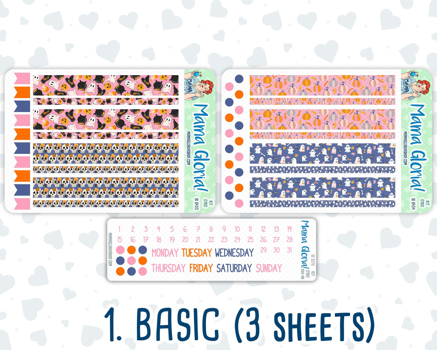 Kit 0190 - A5 Daily Duo - Halloween Spooktacular - October - Planner