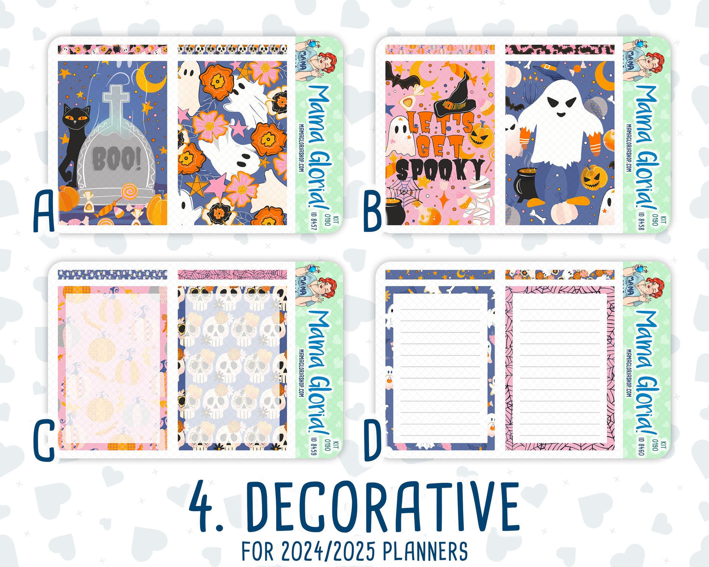 Kit 0190 - A5 Daily Duo - Halloween Spooktacular - October - Planner