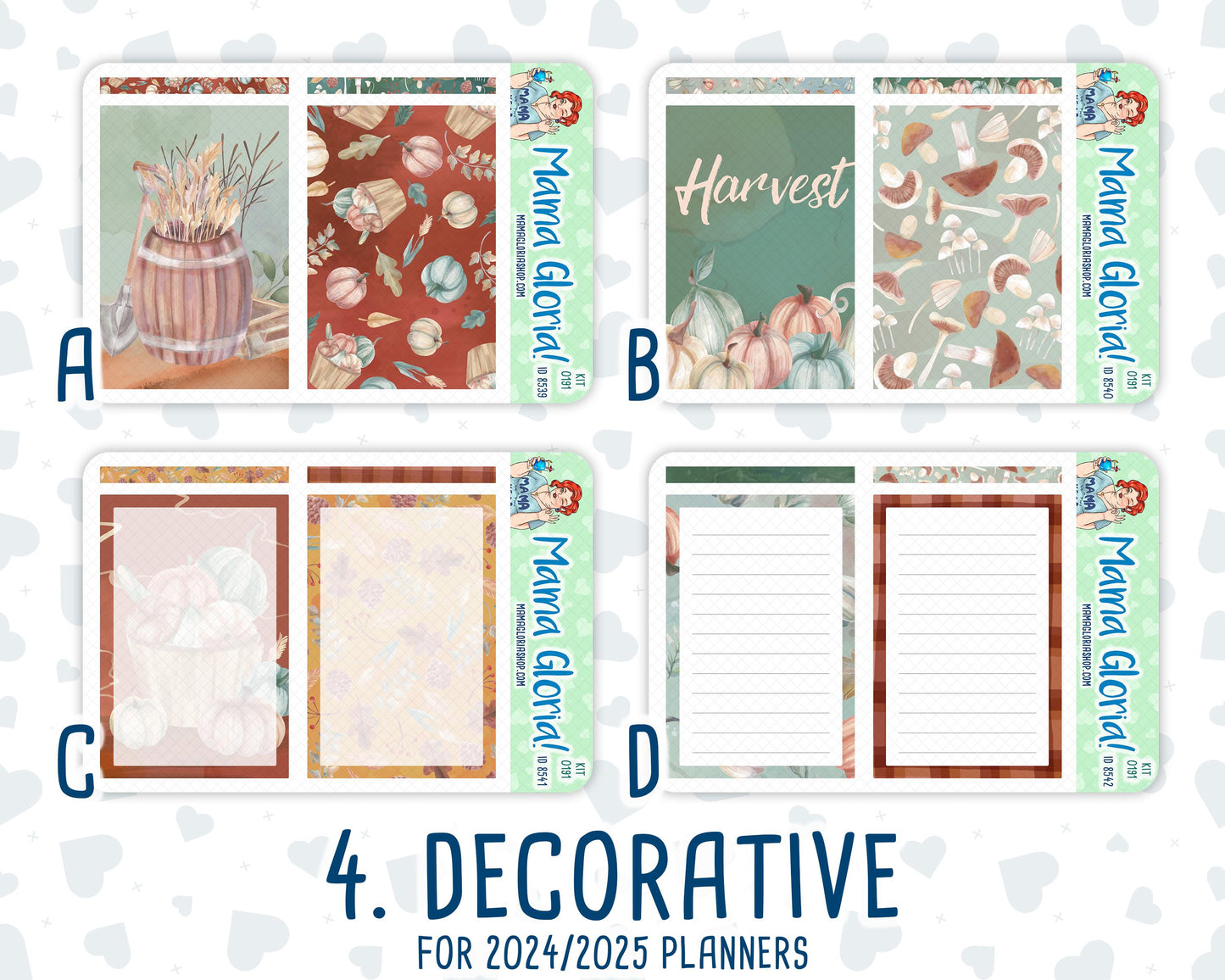 Kit 0191 - A5 Daily Duo - Autumn Harvest - October - Planner