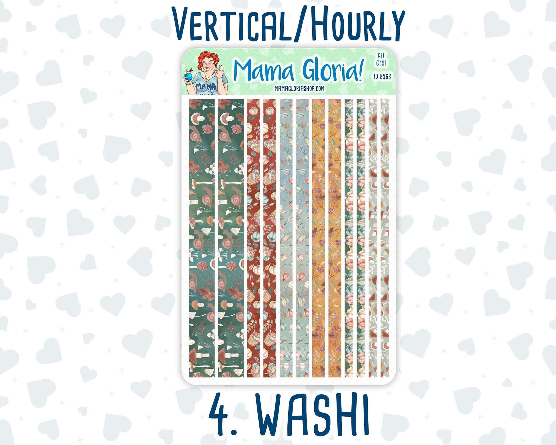 Kit 0191 - 7x9 - Autumn Harvest - October - Fall - Weekly Kit For Planners