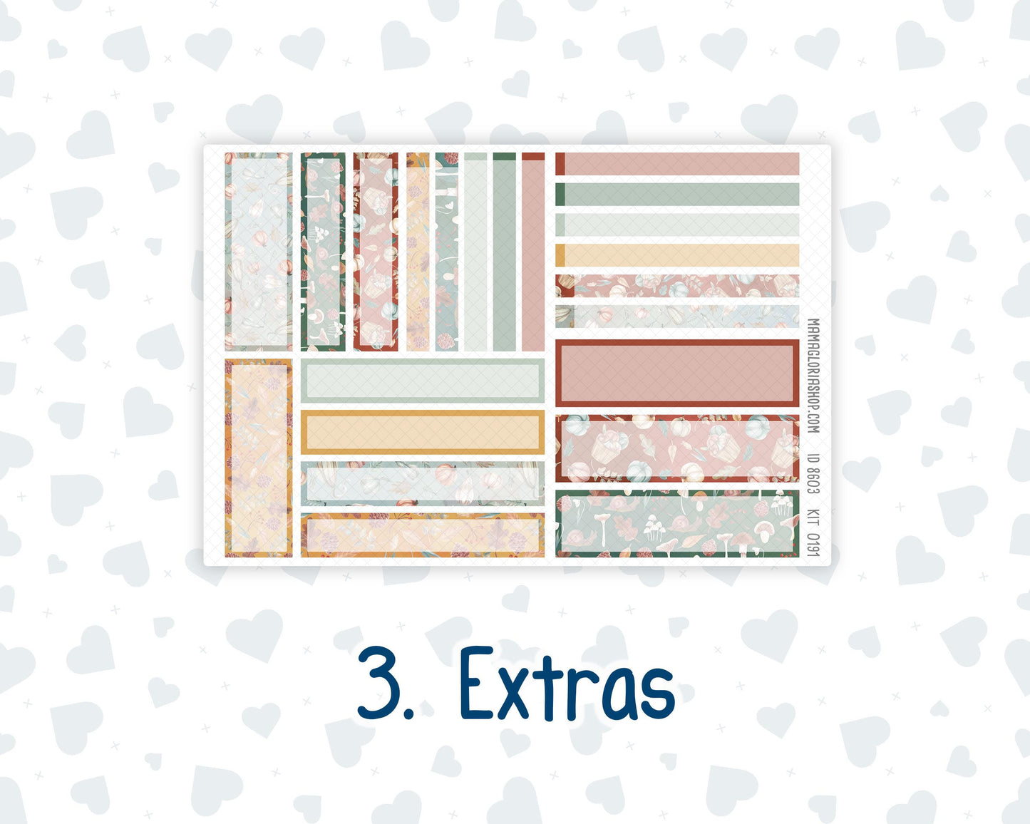 Kit 0191 7x9 Plum Paper Daily - Autumn Harvest - October - Fall - Planner