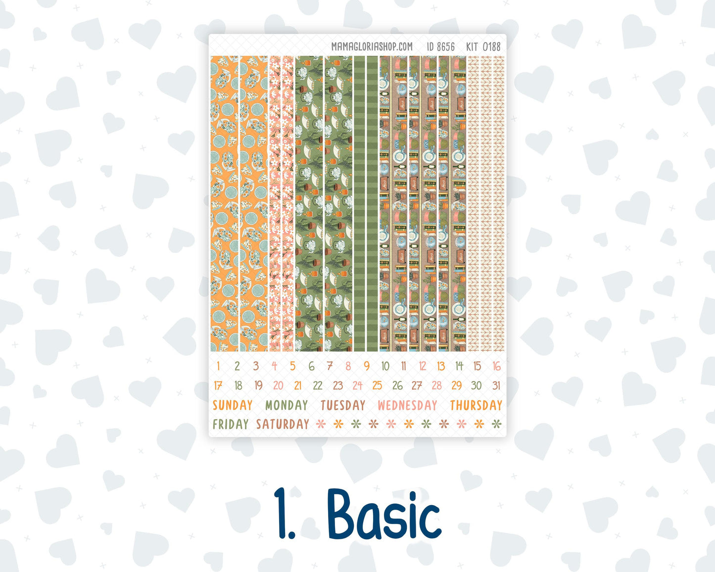 Kit 0188 A5 Plum Paper Daily - Cozy Nights - October - Fall - Autumn - Planner