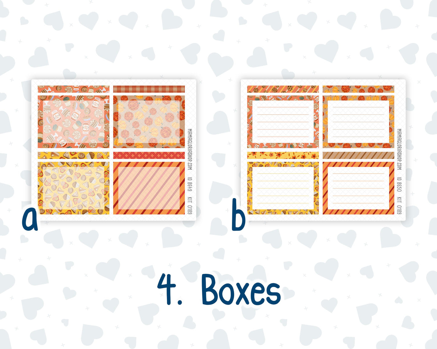 Kit 0189 A5 Plum Paper Daily - Fall Backing - October - Fall - Autumn - Planner