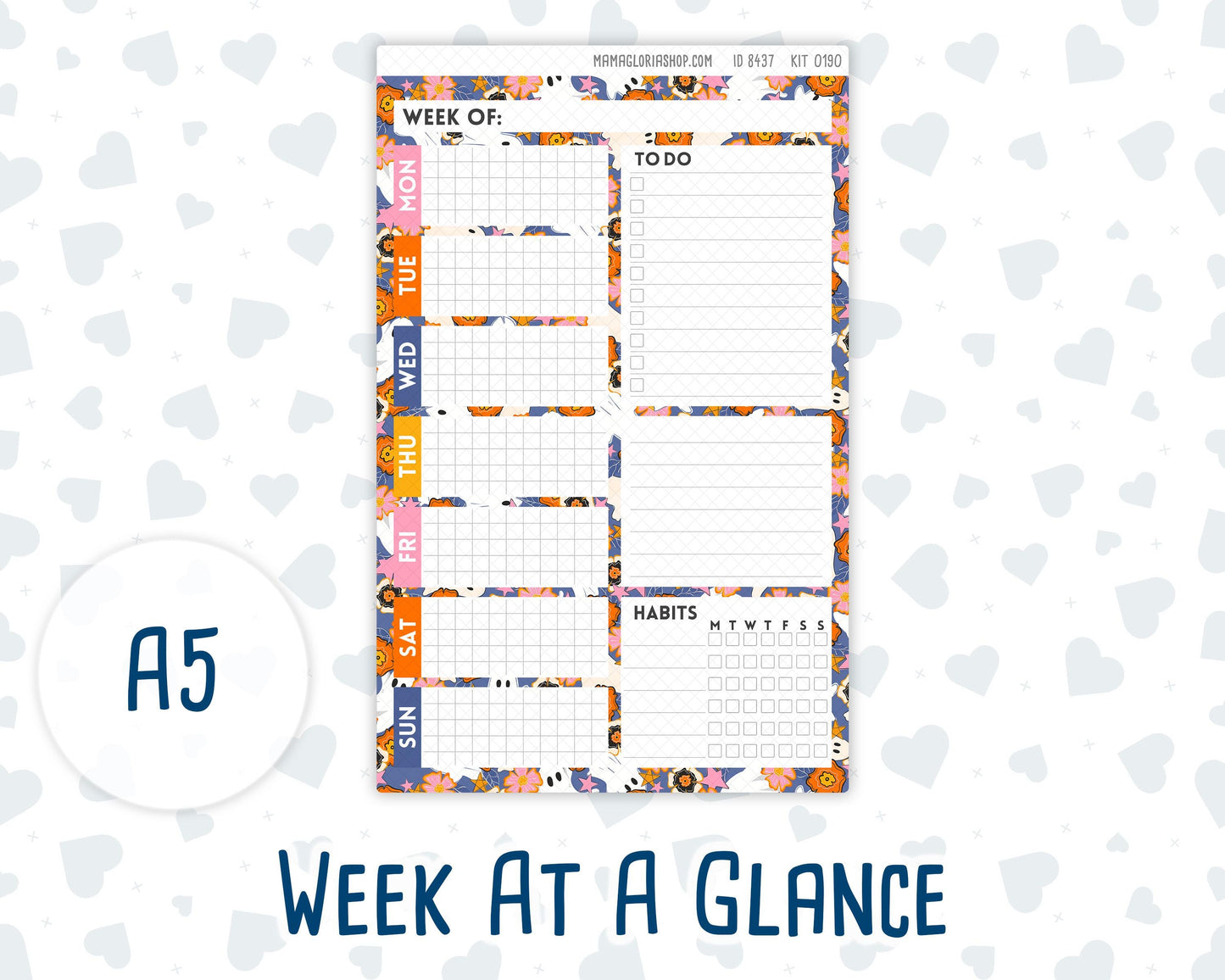 Kit 0190 A5 Plum Paper Daily - Halloween Spooktacular - October - Fall - Autumn - Planner