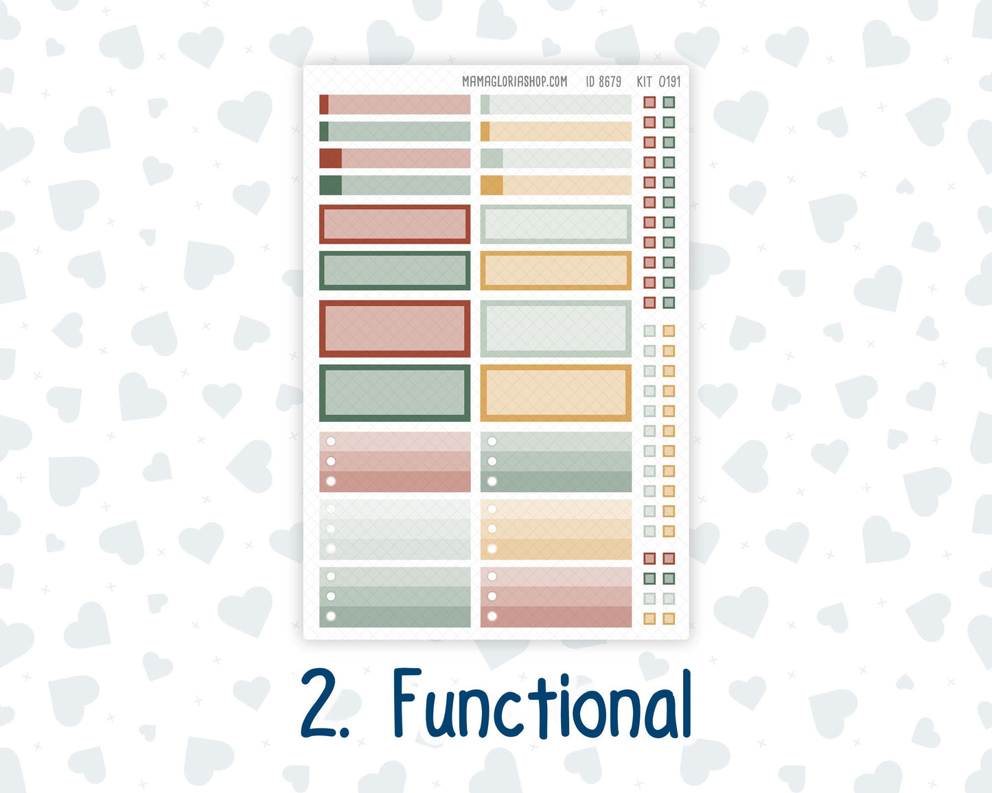 Kit 0191 7x9 Plum Paper Vertical Priorities - Autumn Harvest - October - Fall - Planner
