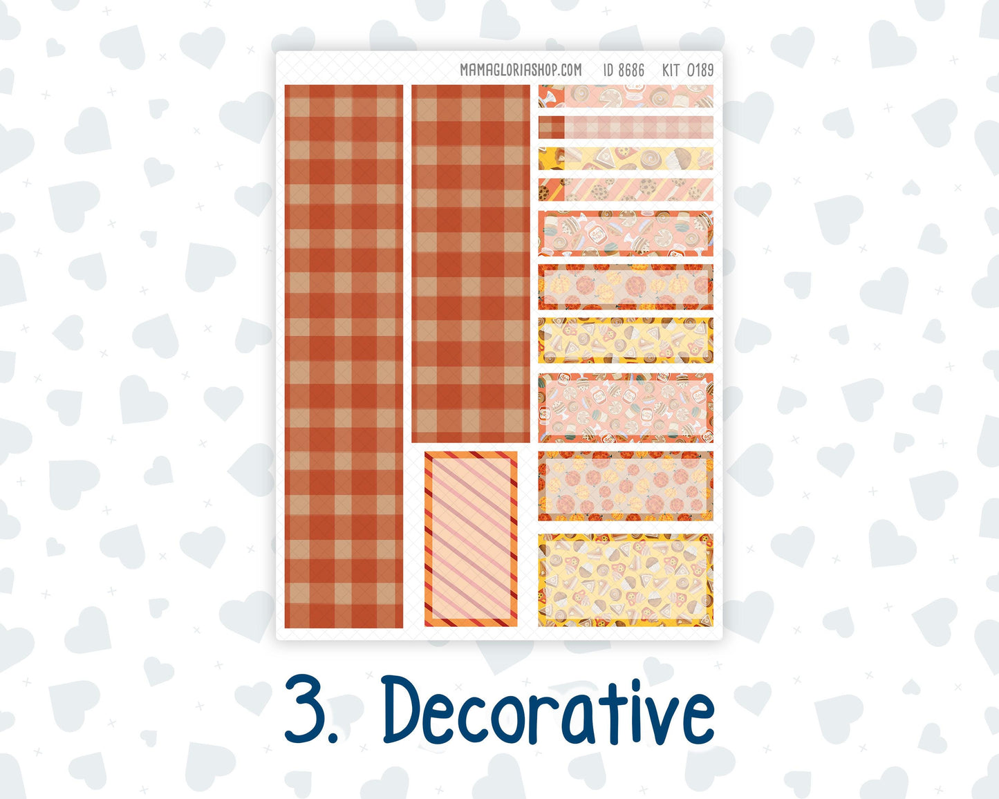 Kit 0189 7x9 Plum Paper Vertical Priorities - Fall Backing - October - Fall - Planner