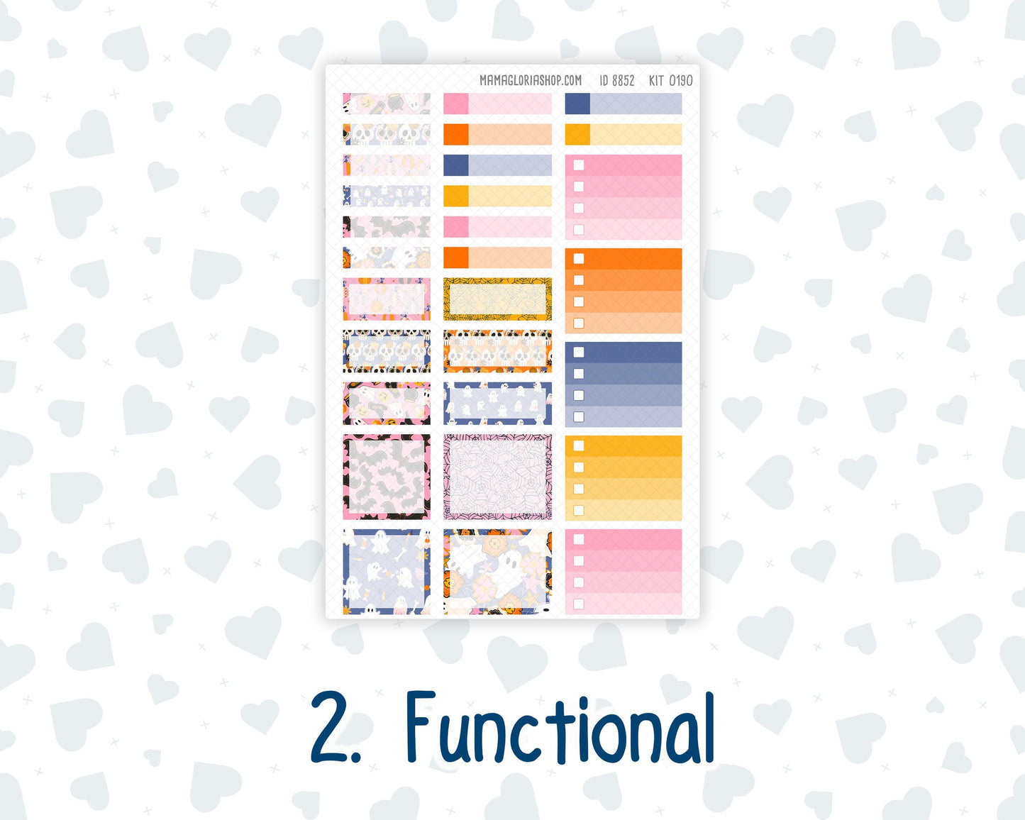 Kit 0190 Laurel Denise Standard Size – Weekly - Horizontal Layout -Halloween Spooktacular - October- Fall