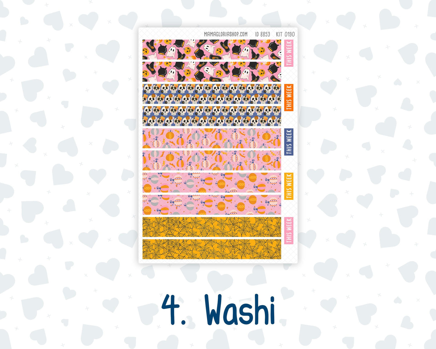 Kit 0190 Laurel Denise Standard Size – Weekly - Horizontal Layout -Halloween Spooktacular - October- Fall