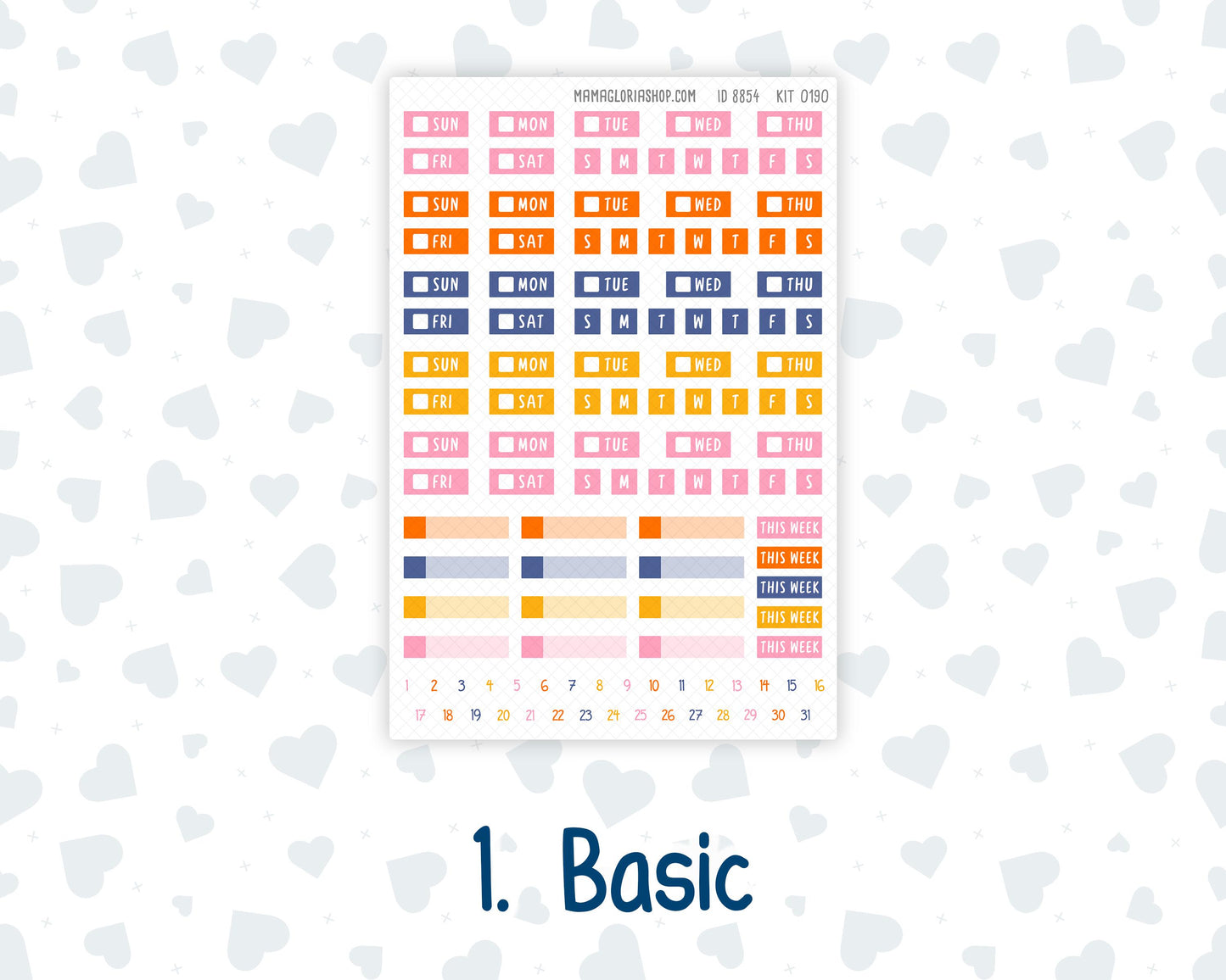 Kit 0190 Laurel Denise Mini Size – Weekly - Horizontal Layout - Halloween Spooktacular - October- Fall