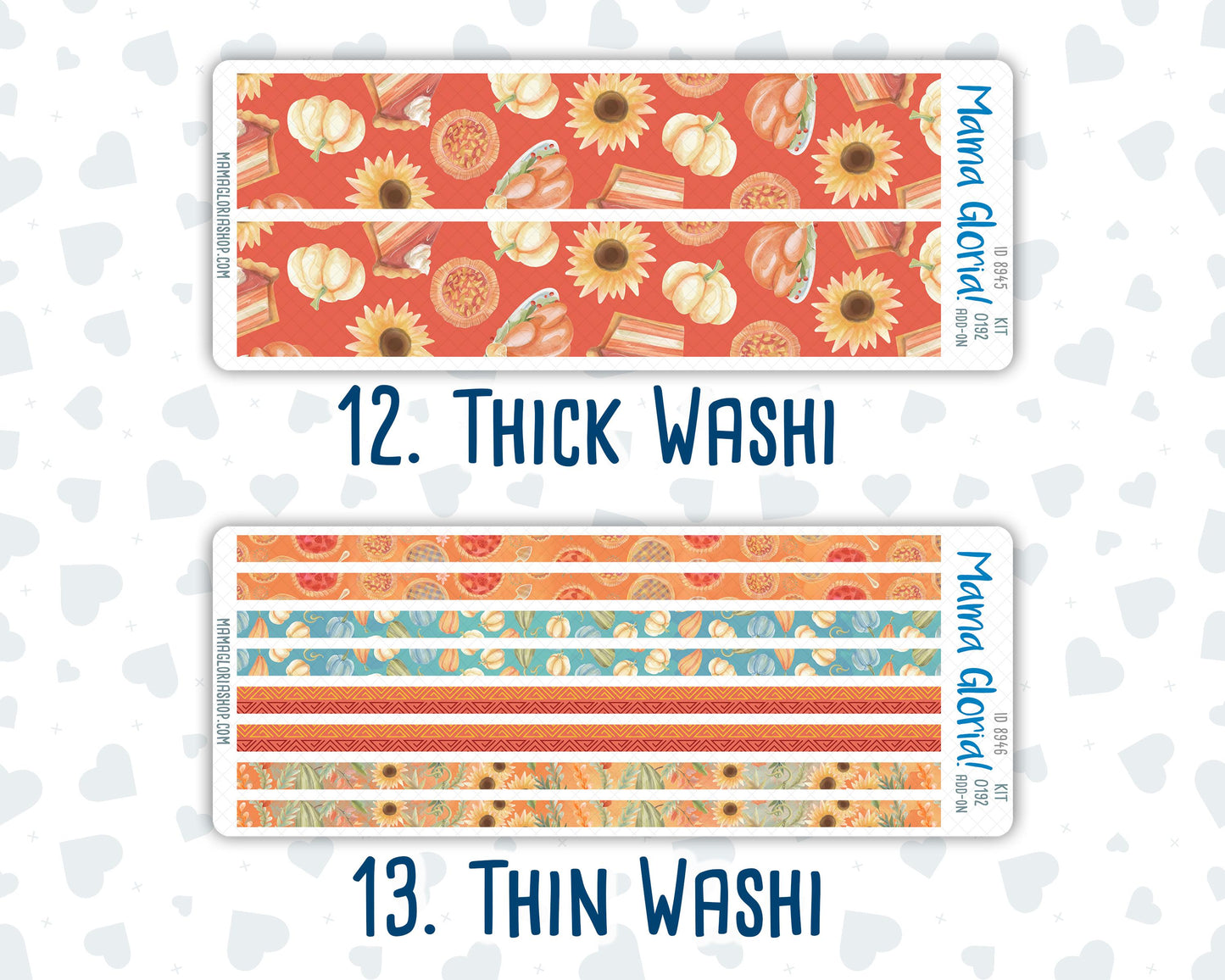 Kit 0192 Add Ons - Thanksgiving - Planner Stickers - November - Kit 2024
